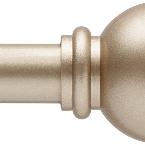 CURTAIN ROD CHELSEA 28-48" SOFT BRASS