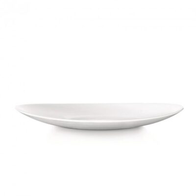 DINNER PLATE PROMETEO WHITE 10.75X9.5"