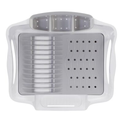 DISH DRAINER GRY/WHT SLV-DISRC