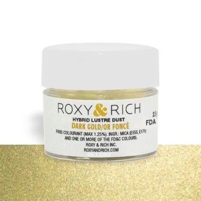 EDIBLE LUSTER DUST DARK GOLD 2.5G ROXY RICH