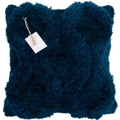 EVERYDAY 20"L PLUSH DESIGN PILLOW - NAVY