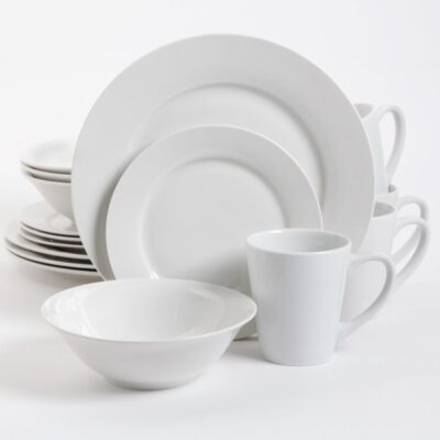 GIBSON 16PCS DINNER SET NOBLE COURT WHITE