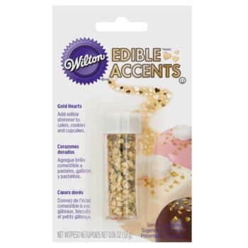 GOLD HEARTS EDIBLE ACCENT