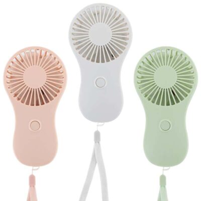 HANDHELD BATTERY FAN W/STRAP