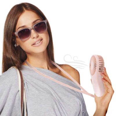HANDHELD BATTERY FAN W/STRAP - Image 2
