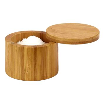 HOME BASICS  BAMBOO SALT BOX