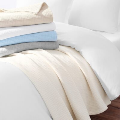HOST & HOME KING 104X90 100% COTTON BLANKET