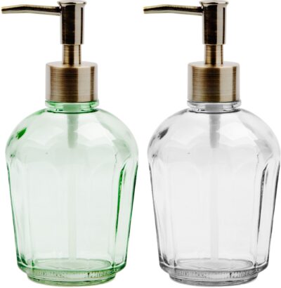 LOTION PUMP ASST CLEAR & RECYCLED GREEN