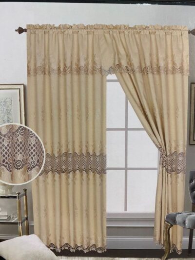 MADISON FAUX SATIN ROD POCKET CURTAIN - Image 2