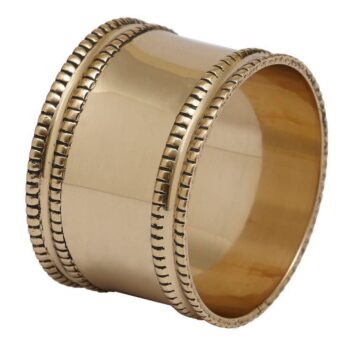 NAPKIN RING ANTIQUE GOLD DESIGN IMPORTS