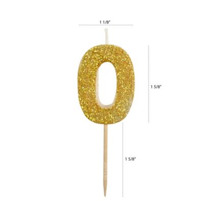 NUMLG00 GOLD NO.0 CANDLE