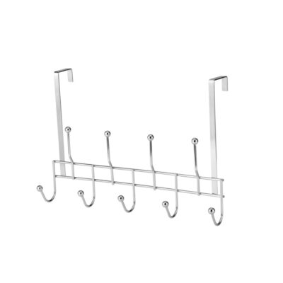OVER-THE-DOOR 6 HOOK HANGER-BK