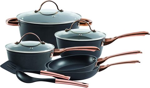 10PC ALUMINUM COOKWARE SET ALLSBERG