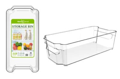 12.4X6.1"X3.5" FRIDGE STORAGE BIN W/HANDLE - Image 2