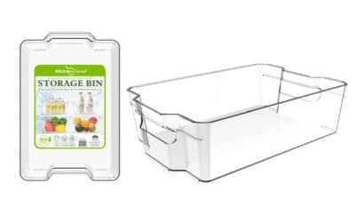 12.4X8.3"X3.5" FRIDGE STORAGE BIN W/HANDLE - Image 2