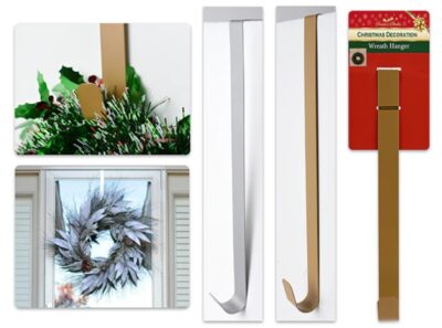 12" METALLIC MATTE WREATH HANGER