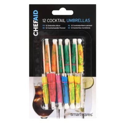 12PC COCKTAIL UMBRELLA CHEF AID