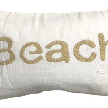 13X18  BEACH EMBROIDERED CUSHION