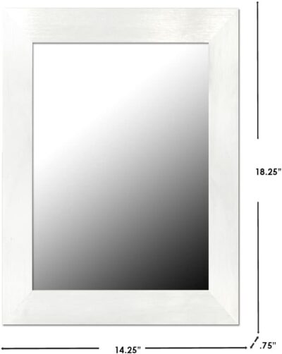 14X18 WHITE WALL MIRROR - Image 3