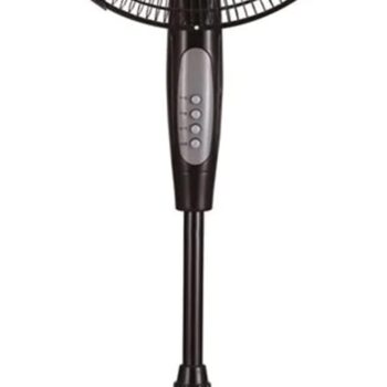 16"  OSCILLATING PEDESTAL FAN BLACK HAUZ
