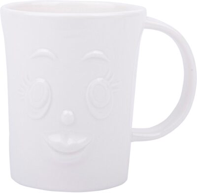 16 OZ EMBOSSED FACE MUG 'MRS'