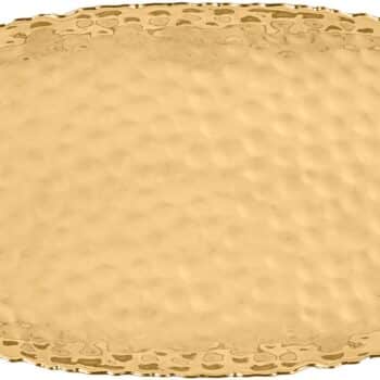 18"L GOLD HAMMERED RECTANGLE SERVE TRAY