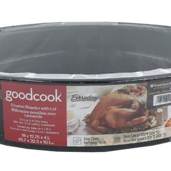 18X13" STEEL ENAMEL ROASTING PAN GOOD COOK