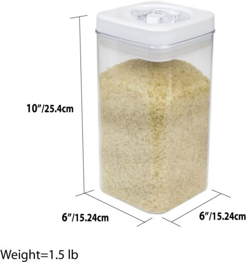 2.3L TWIST 'N LOCK CANISTER SQUARE - Image 3