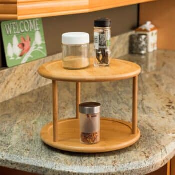 2-TIER BAMBOO LAZY SUSAN HOME
