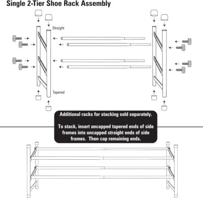 2 TIER EXPANDABLE SHOE RACK - Image 3