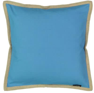 20X20" SOLID COLOUR CANVAS CUSHION WITH JUTE TRIM - Image 9