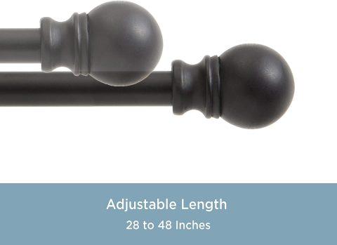 24-48 DAVENPORT 1/2" CURTAIN ROD - Image 2