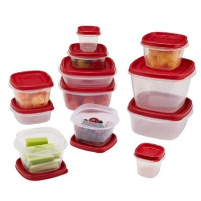 24PC FOOD STORAGE EASY FIND LID RACER RED W/VENTS - Image 3