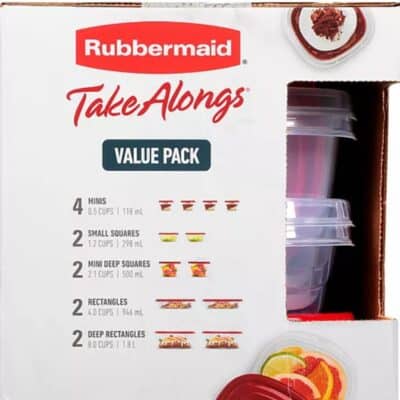 24PC FOOD STORAGE RUBBERMAID TAKEALONGS - Image 2