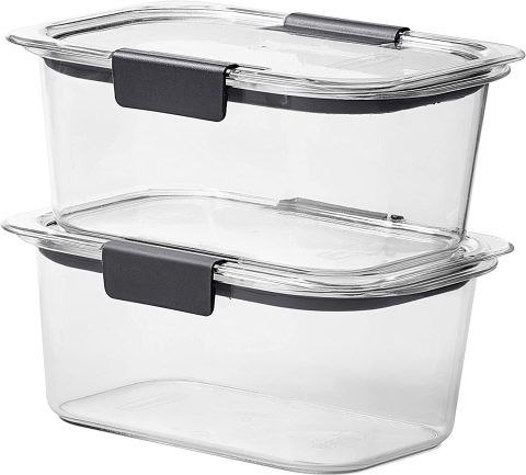 2PC 4.7 CUP MEDIUM FOOD STORAGE CLEAR