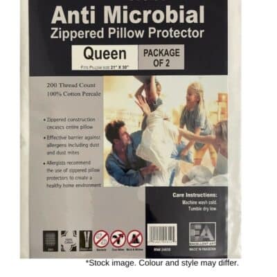 2PC COTTON PILLOW PROTECTOR QUEEN
