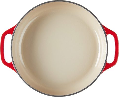 3.6QT ENAMEL CASSEROLE RED LODGE - Image 2