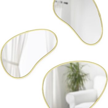 3PC MIRROR HUBBA PEBBLE UMBRA