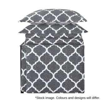 3PC QUILT SET PRINTED MICROFIBER KING ASSORTED