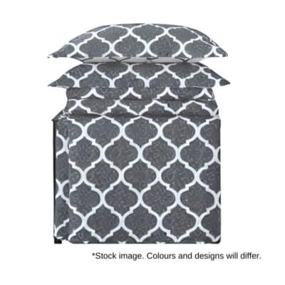 3PC QUILT SET PRINTED MICROFIBER KING ASSORTED