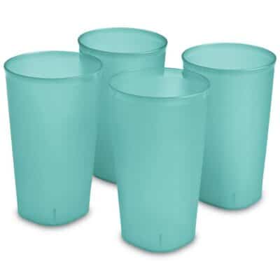 4PC 20OZ BLUE PLASTIC TUMBLER SET STERILITE