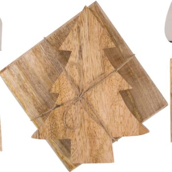4PC CHRISTMAS CHEESE SERVING SET