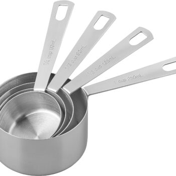 4PC STAINLESS STEEL MEASURING CUPS TALA