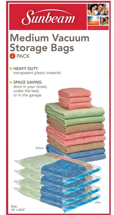 4PC VACCUM STORAGE BAGS MEDIUM SUNBEAM - Image 2