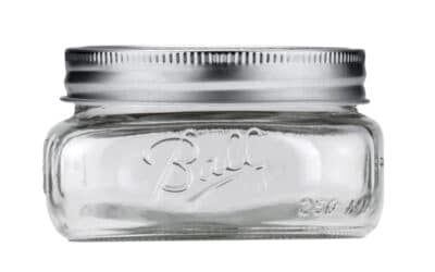 4PC WIDE MOUTH 1/2 PINT MASON JAR - Image 3