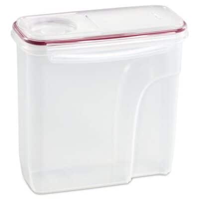 5.7L DRY FOOD STORAGE W/RED LID STERILITE