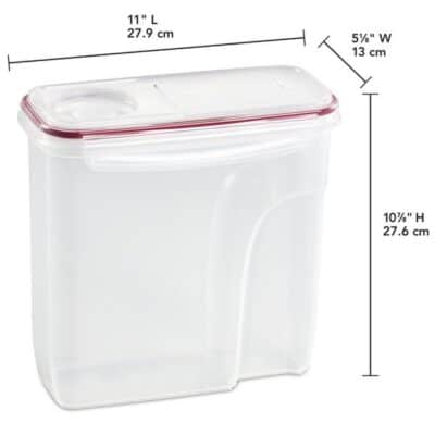 5.7L DRY FOOD STORAGE W/RED LID STERILITE - Image 2