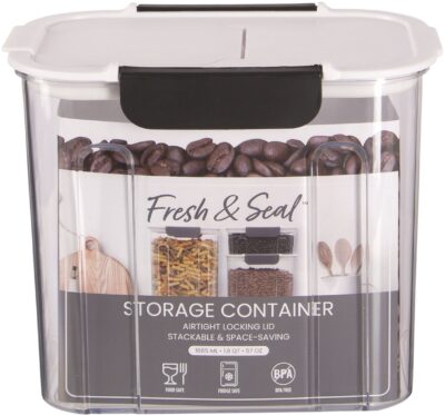 57OZ PLASTIC CONTAINER WITH POP UP LID