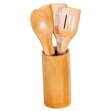 5PC BAMBOO KITCHEN HELPER SET - Image 2