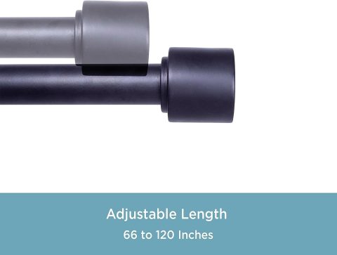 66-120  ASTRID 1" CURTAIN ROD - Image 2